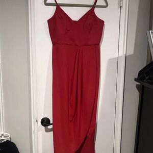 Elegant Red Lulu Dress
